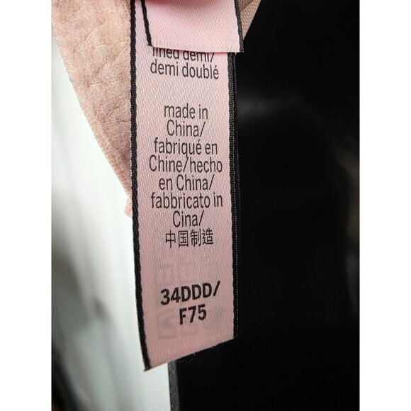Victoria's Secret 34DDD Dream Angels Lined Plus Size Demi Bra Beige - Picture 9 of 10